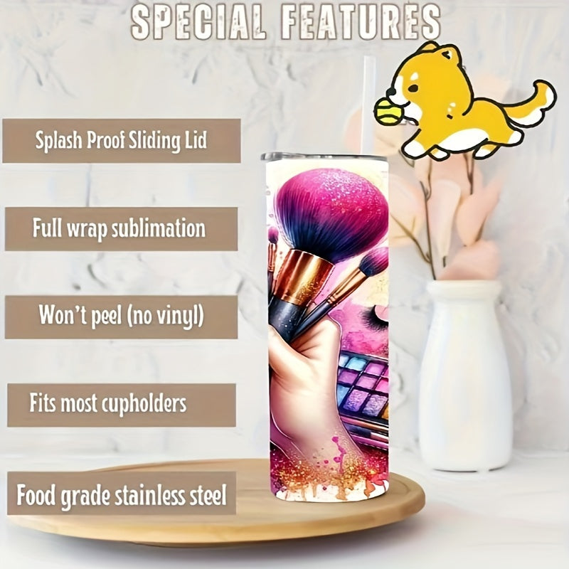 1pc 20Oz Makeup Brush Design Creative Stylish Cup
