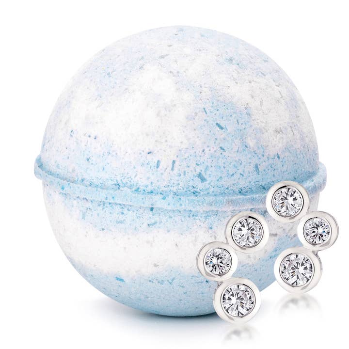 8oz Jewelry Bath Bomb, Cotton & White Musk | P-BBM-CB