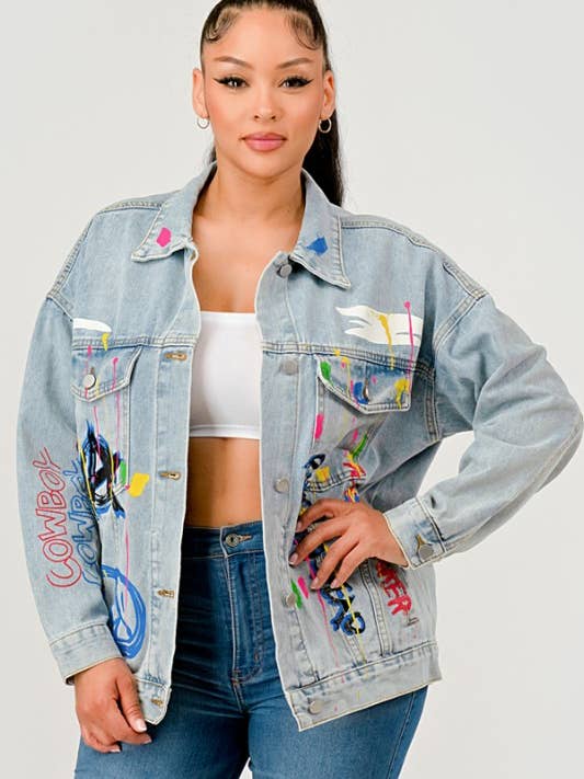 Painted Denim Jacket