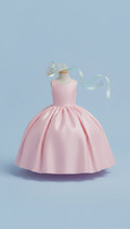 Sugar Plum Satin Ballgown With Tiara