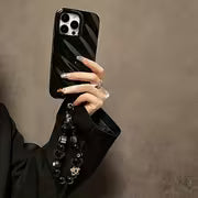 1pc Black Plush Cat Phone Charm, Suitable for Phones and Keys, Versatile Accessory for Autumn/Winter, Perfect — view 3