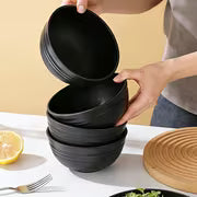 4pcs Plastic Bowl Set Is Shatterproof and Durable, Suitable for Microwave and Dishwasher, Features an Oval — view 1
