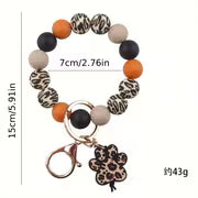 New Silicone Beaded Keychain Accessory, Creative DIY Cartoon Dog Paw Charm Bracelet, Key Ring, Women's Bag — view 5