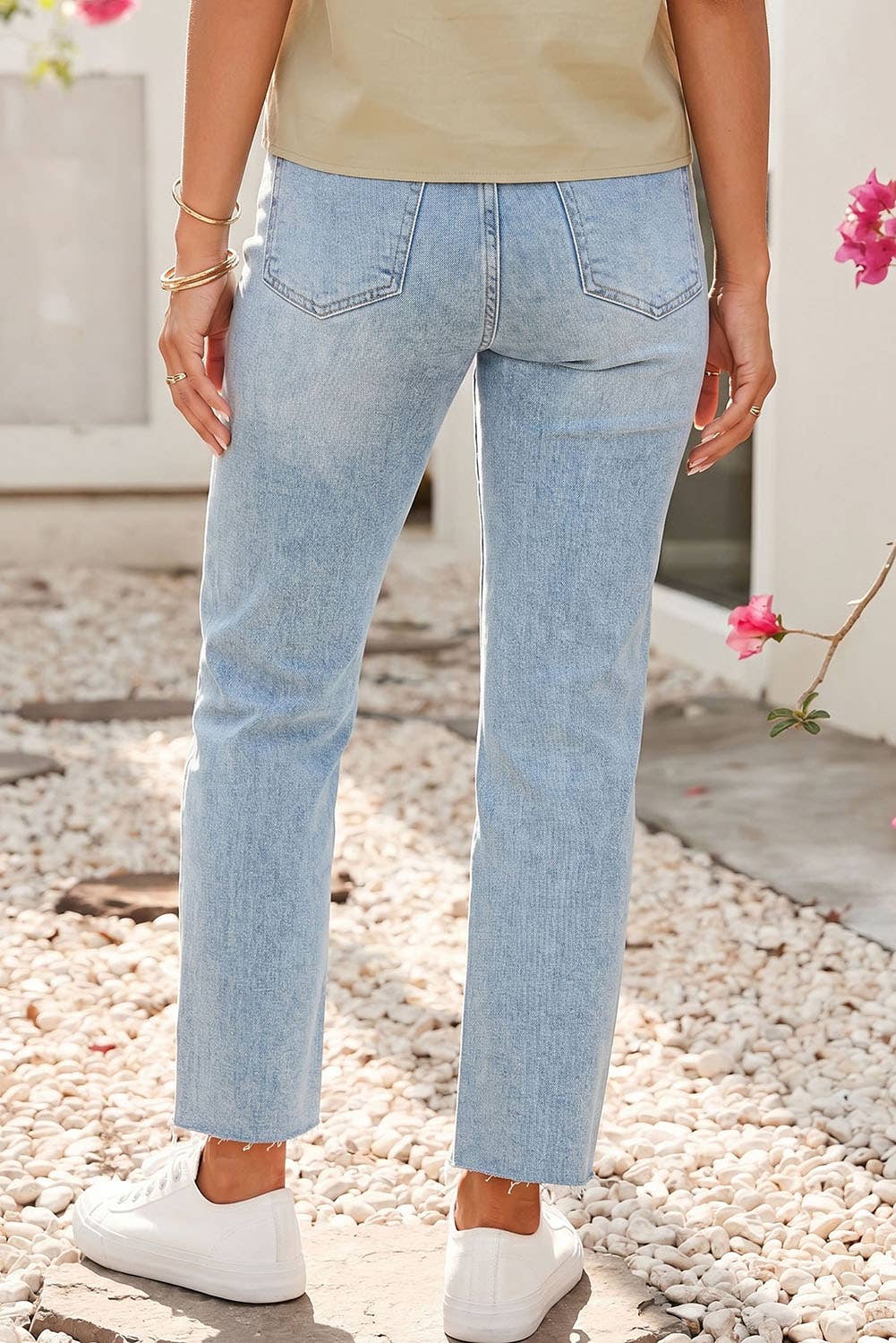 Ldc Sequin Rugby Patch Graphic Ankle Length Casual Jeans