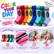 8 Pairs of Colored Striped Long Socks, Fashionable Style Novel Creative -Friendly Soft Tight Socks, Suitable for — view 5