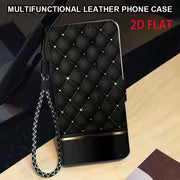 Phone Case - 2D Flat Printing Black Diamond Quilting Pattern Phone Case Cover Suitable for Samsung for Galaxy — view 7