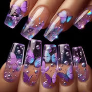 Full-Coverage Long Ballerina Nails European Style Ballet Dance Nail Wear Suitable for Spring Summer — view 1