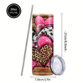 Wild Heart Design Coffee Mug, Stainless Steel Insulated Tumbler with Lid & Straw, Beverage Container & Travel — view 11