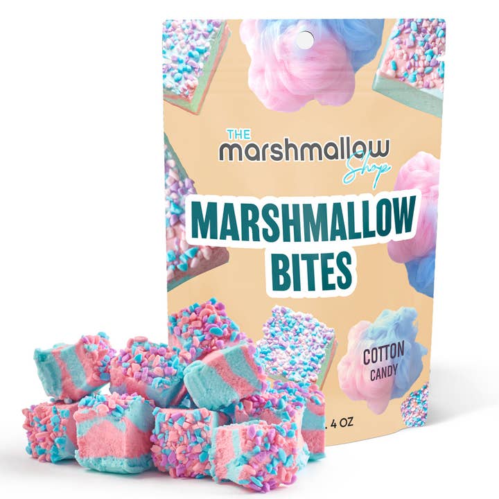 Cotton Candy Marshmallow Bites