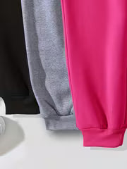 Autumn/Winter Women's Sporty Casual Sweatpants 3pcs Set • Lined and Thickened for Warmth • Suitable for — view 5