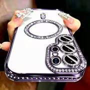 Phone Case - Phone Case: New Fashion Glitter Diamond Transparent Case for Samsung S26 FE S26 S25 S24 S23 S22 — view 2