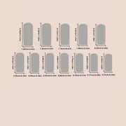 24pcs Press-On Nails Suitable for Daily Wear & Special Occasions - Pink Matte Base with Black Diagonal Stripe — view 4