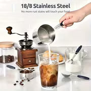 Fastest delivery: 5 BUSINESS DAYSBlack and Colorful 8pcs Stainless Steel Measuring Cup Set, Includes 8 Stackable — view 2