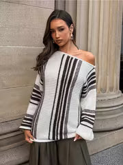 For Everyday Wear: Asymmetrical Shoulder Details And Color Combinations, New Autumn Style, Comfortable Outfit — view 2