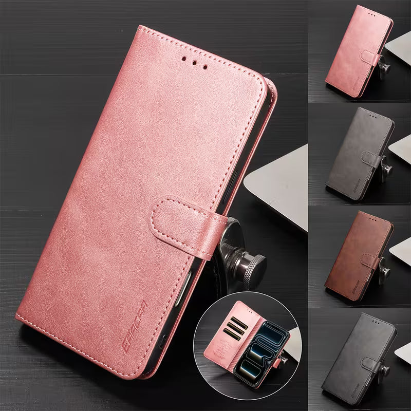 The Closing Argument | Samsung Galaxy A17, M07 & M17 Flip Wallet Case with Magnetic Buckle, Three Card Slots & Stand