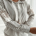 No import chargesStriped Color-Block Floral Lace Patchwork