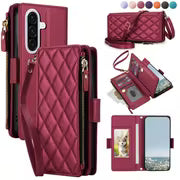 Phone Case - AWQUER Crossbody PU Faux Leather Flip Wallet Case Suitable for Samsung for Galaxy A37 A27 A17 A56 — view 1
