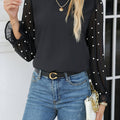 Elegant Beaded Chiffon Blouse