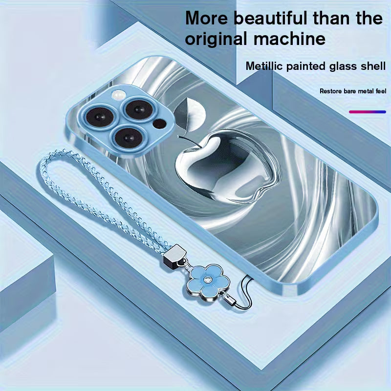 Handled With Care | Tempered Glass Phone Case with Vivid Print, iPhone 11–17 Series