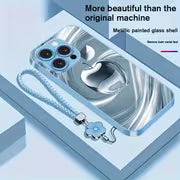 Handled With Care | Tempered Glass Phone Case with Vivid Print, iPhone 11–17 Series