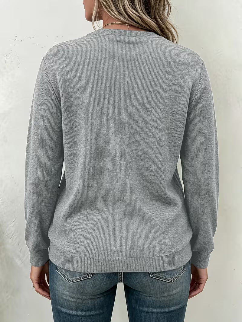 Plus Size, A Stylish and Edgy Long-sleeve Top with a Slanted Zipper Design. This Versatile T-shirt Features a — view 6