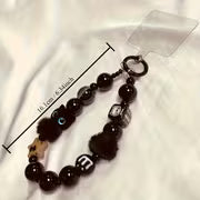 1pc Black Plush Cat Phone Charm, Suitable for Phones and Keys, Versatile Accessory for Autumn/Winter, Perfect — view 4