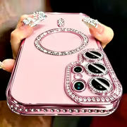 Phone Case - Phone Case: New Fashion Glitter Diamond Transparent Case for Samsung S26 FE S26 S25 S24 S23 S22 — view 1