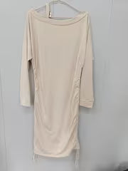 Chain Oblique Shoulder Printed Dress — view 2