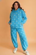 The Do Not Disturb | Polka Dot Hoodie & Pant Set, Plus Size — view 1 of 4