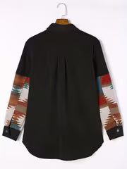Geographic Print Pocket Corduroy Jacket — view 9