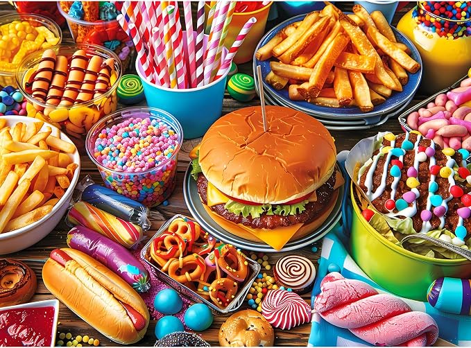 500 Piece Puzzle for Adults, Hamburger Jigsaw Puzzles 500 Pieces