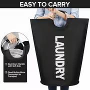 2pcs Extra Large Capacity Laundry Basket Set - Heavy Duty High Quality Oxford Cloth Foldable Laundry Bag, Ideal — view 6