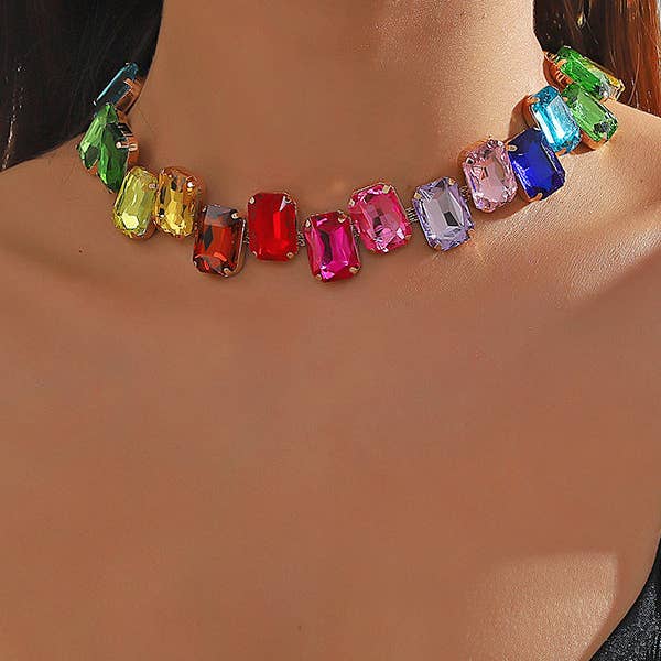 Chains Contrast Color Necklaces Accessories