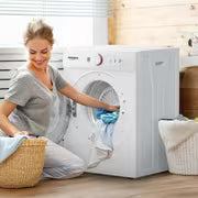1.5/1.8/2.6 Cu.Ft. Portable Dryers for Laundry, Compact Portable Clothes Dryer with Stainless Steel Tub, Dryer — view 2