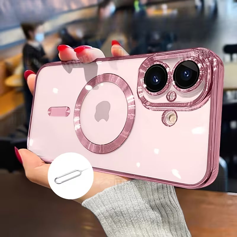 The Invisible Armour | Clear Plated Phone Case with Magnetic Wireless Charging, iPhone 11–17