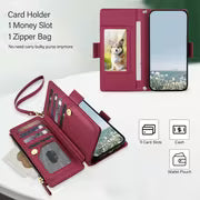 Phone Case - AWQUER Crossbody PU Faux Leather Flip Wallet Case Suitable for Samsung for Galaxy A37 A27 A17 A56 — view 4