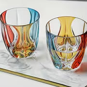 1pc of Czech Crystal Colored Wine Glass, a Luxurious Modern Gift Featuring Hand-Painted Designs, Perfect for — view 7