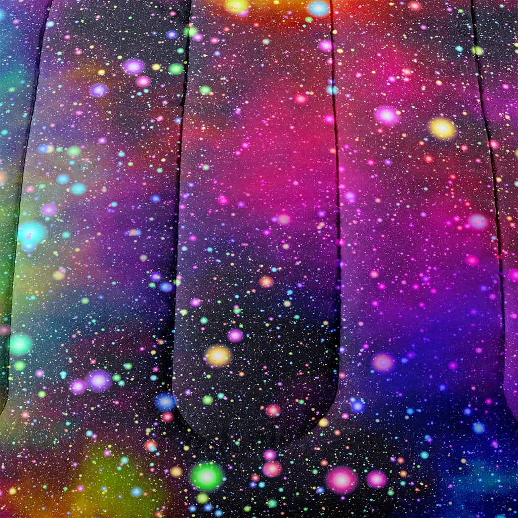 2/3pcs Rainbow Galaxy Printed Comfortable Comforter Set