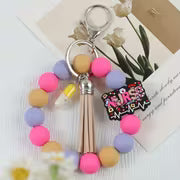 NURSE Day Pink Beaded Keychain with Tassel Charm, Bag Charm, Key and Car Key Anti-Loss Accessory, Gift for — view 6