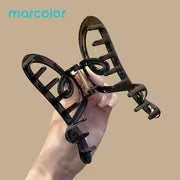 Marcolor 2pcs Contrast Heart Shark Clip Large Size Hair Claw Clip Spoon Long Hair Updo Lazy Style Hair Clip — view 2