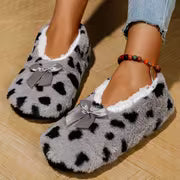 Thickened Plush Lined House Slippers, Indoor Comfortable Breathable Warm Home Shoes, Two-Tone Soft Sole — view 6