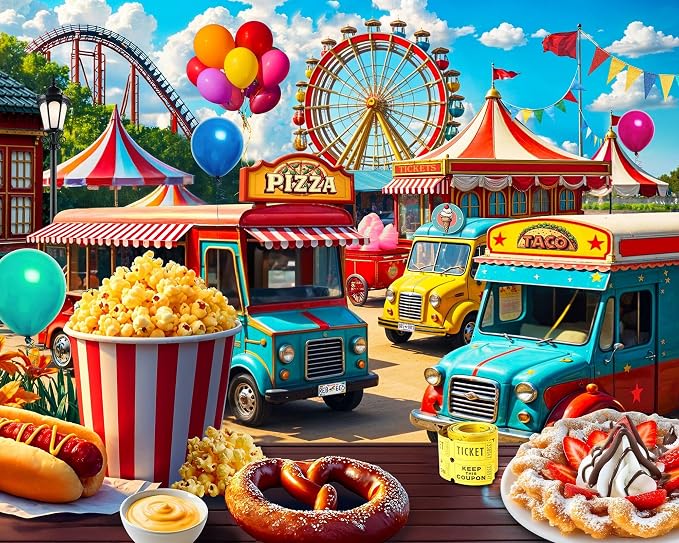 Springbok State Fair 500 Piece Carnival Jigsaw Puzzle for Adults