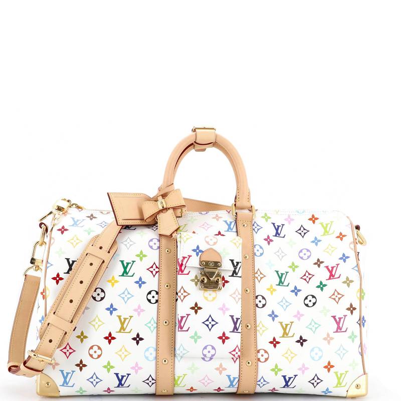 x Takashi Murakami Keepall Bandouliere Bag Monogram Multicolor 45
