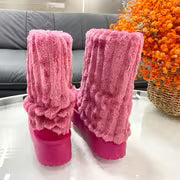 Snow Boots for Women Genuine Suede Leather, Women Shoes — view 4
