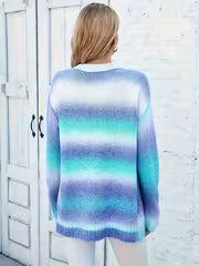 2026 Soft and Plush Women's Casual Loose Cardigan, Mahogany Wool Long-Sleeve Tie-Dye Soft Outerwear, Stylish and — view 4