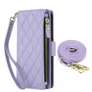 Phone Case - AWQUER Crossbody PU Faux Leather Flip Wallet Case Suitable for Samsung for Galaxy A37 A27 A17 A56 — view 14