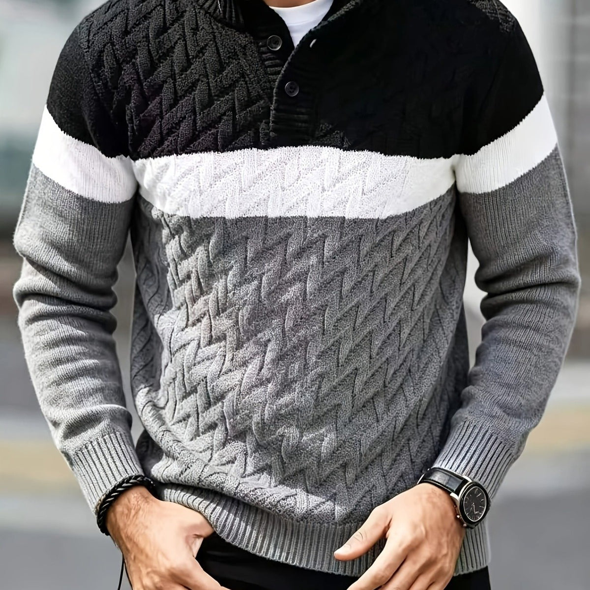 JANE DRESSINGLOG Men's Business and Leisure Style Half High