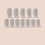 [24pcs Press-On Nails] 24pcs Nail Art Set, Gradient Rainbow Ink Splatter Glitter Heart LOVE Graffiti Street — view 4