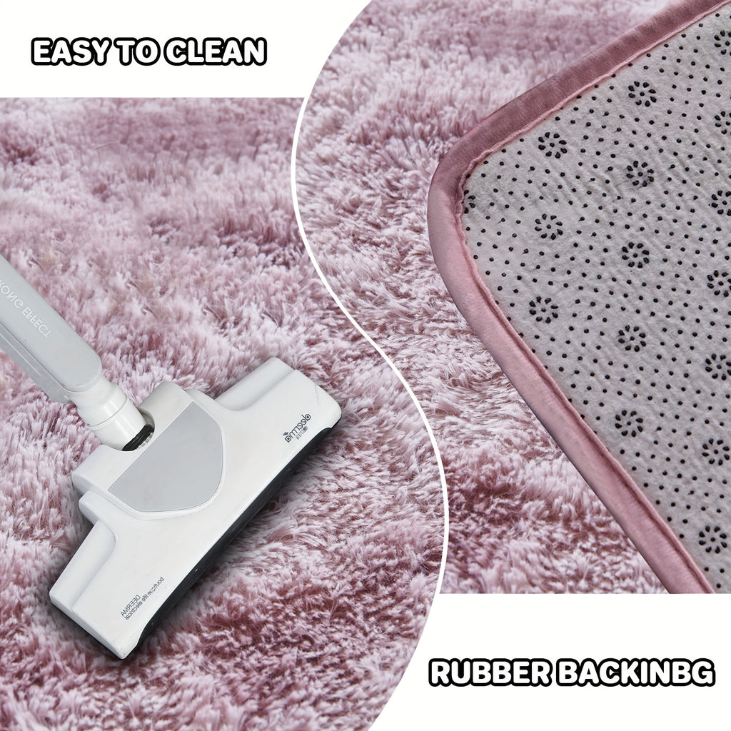 Cozy And Soft Shaggy Rug Ideal for The Living Room, a Pink Area Rug Suitable for The Bedroom, a Vibrant And Fuzzy Carpet, Perfect Indoor Rugs for Valentine'S Day Decoration, Thoughtful Gifts for Valentine'S Day, Birthdays, And Weddings