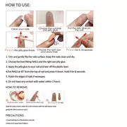 24 Pcs Glossy Long Coffin Press On Nails Gradient Pinkish And White French Style False Nails Glitter Reusable — view 9